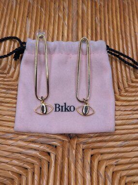 Biko Gold Tone Duster Earrings